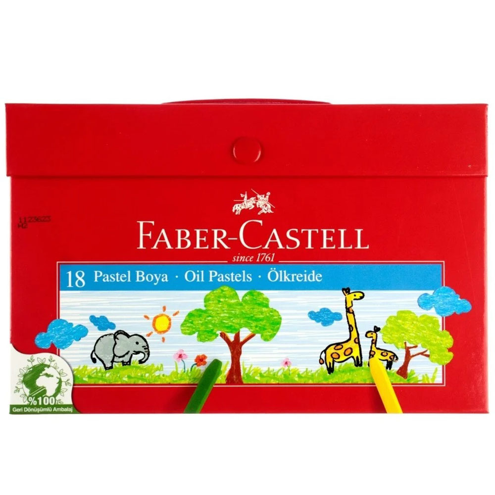 Faber-Castell Çantalı Pastel Boya Karton 18 Li