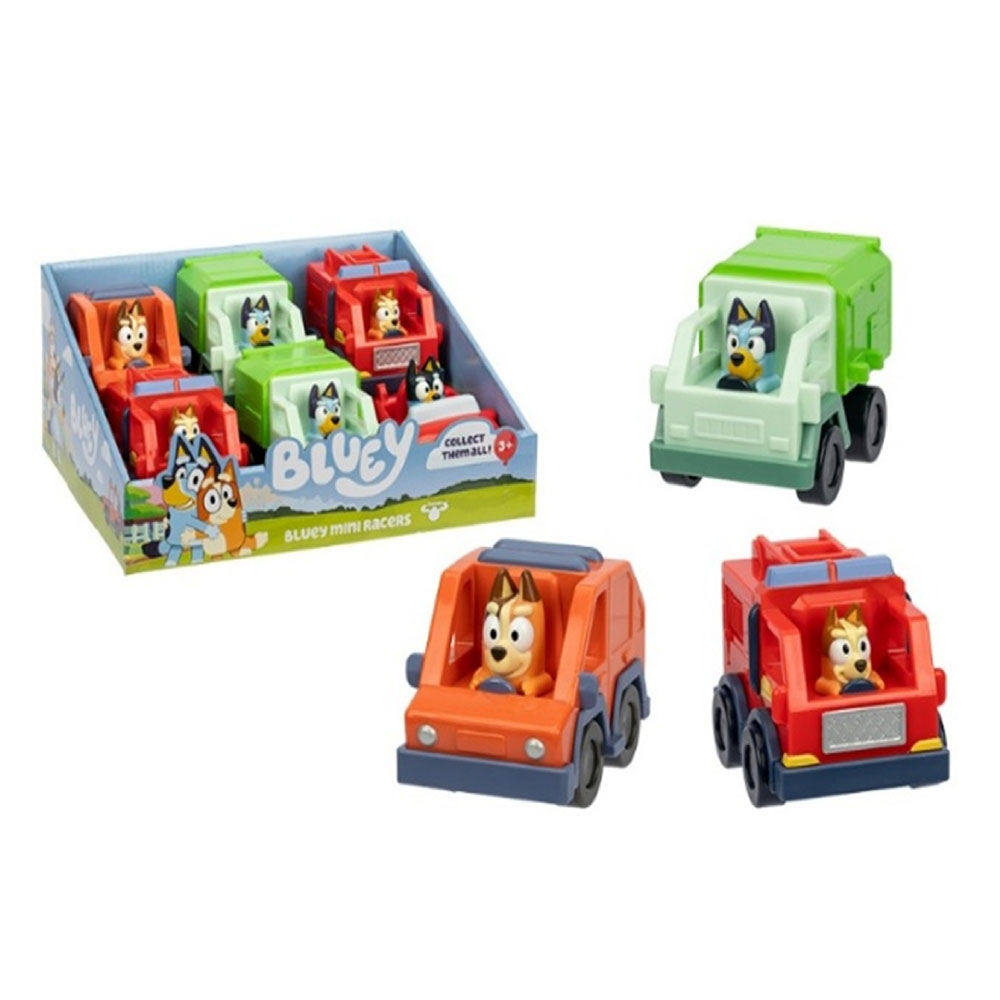 Bluey Fıgurlu Mını Araclar - Asortı