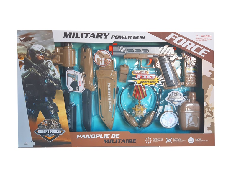 Ctoy Oyuncak Kutulu Bıçak Ve Dürbünlü Asker Seti