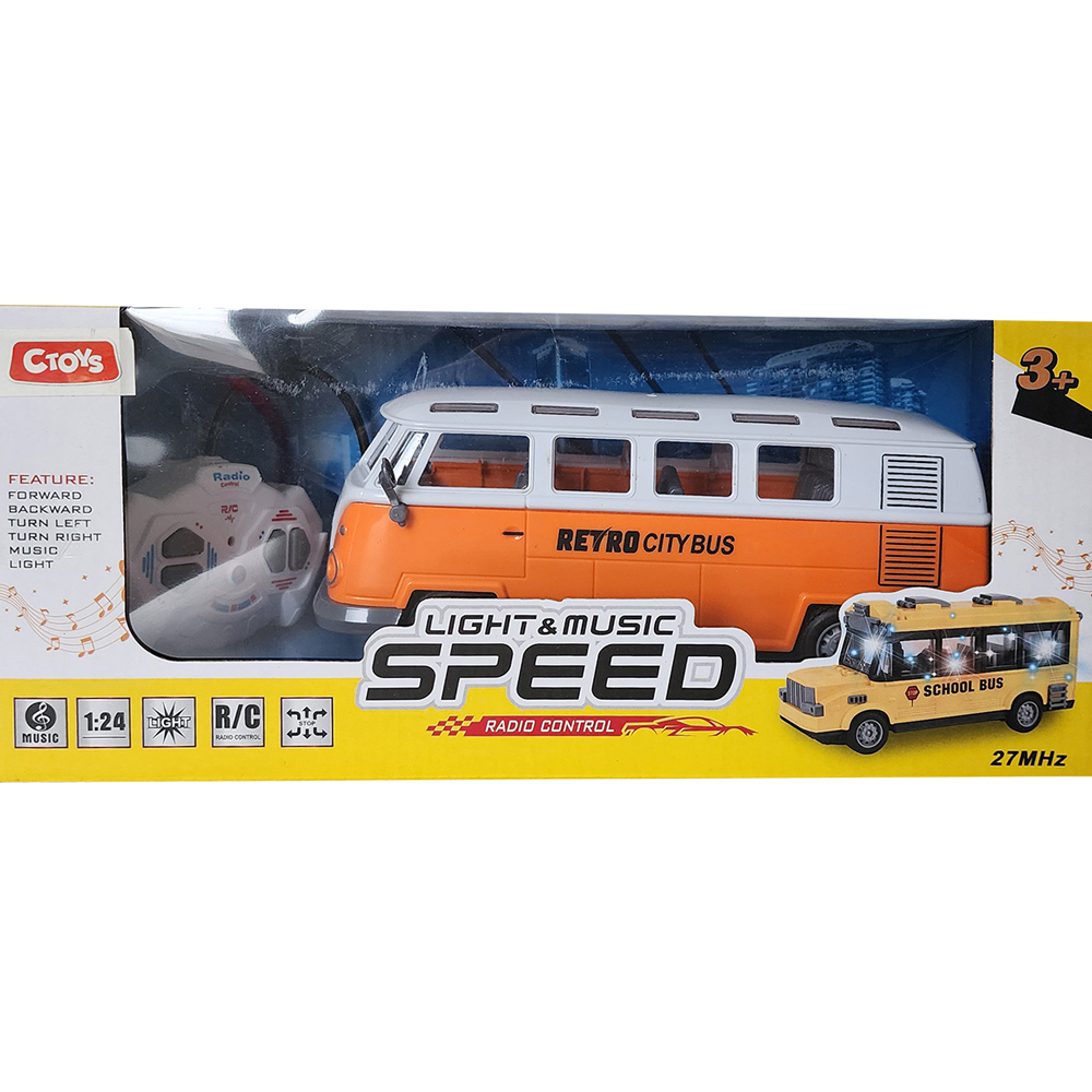 Ctoy Kumandalı Işıklı Sesli Otobüs ctoy-wl-168b