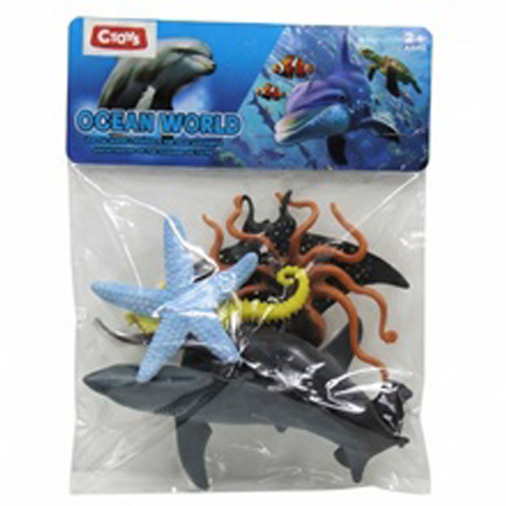 Ctoy Oyuncak Okyanus Hayvan Seti 6 Prç
