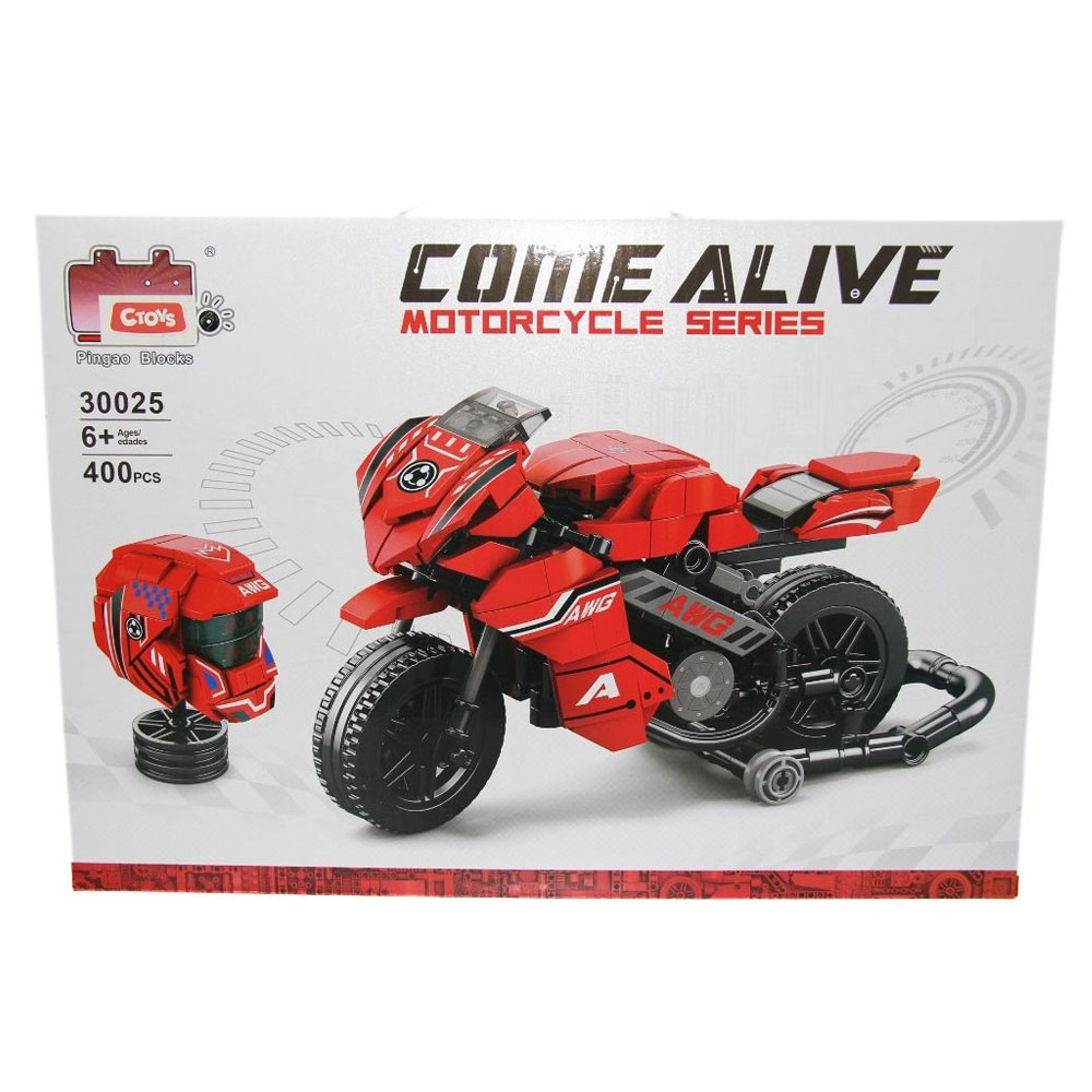 Ctoy Oyuncak Blok Motorsiklet 400 Prç