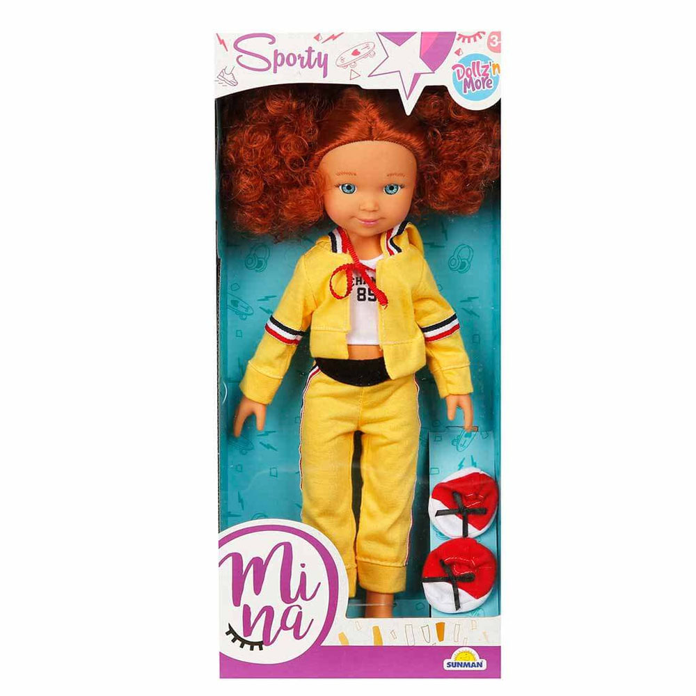 Sunman Oyuncak Mina Sporty Bebek 35 Cm