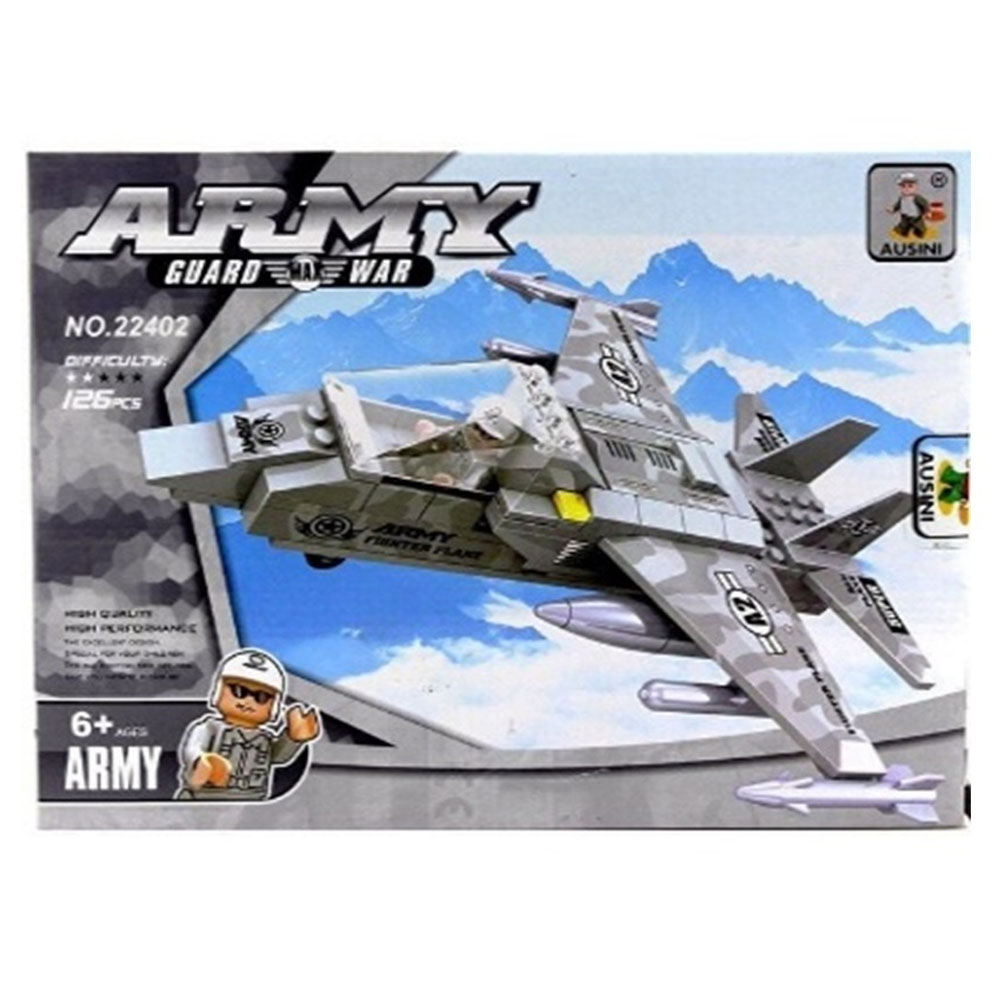 Asya Ausını Askeri Ucak Set 126 Parça BIG22402