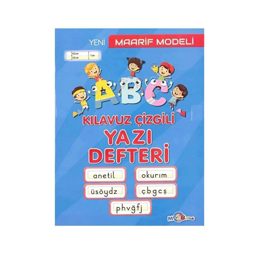 Mavi Boncuk Maarif Model Yazı Defteri Küçük Boy